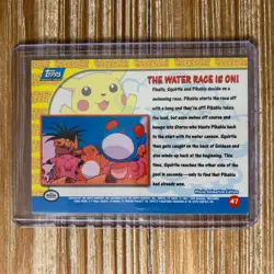 The Water Race Is On! 47 Holo Topps Pokemon Movie Pikachu's Vacation NM-Mint - Image 2