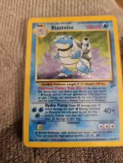 Pokemon TCG Blastoise 2nd Edition Base Set 2/130 Stage 1 Holo Rare - Image 4