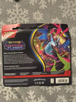 Pokemon Mega Evolution Phantasmal Flames 3-Pack Blister Set - Image 2