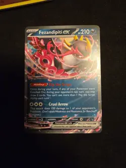 Pokemon 2024 Fezandipiti EX World Championships NM COPY 💢💥💢 - Image 1