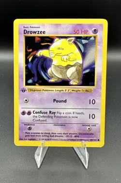 1999 Pokemon Base 1st Edition Shadowless #49 Drowzee - Image 1