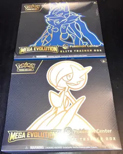 Pokemon Mega Evolution Pokemon Center Elite Trainer Box ETB Set of 2 NEW Sealed - Image 1