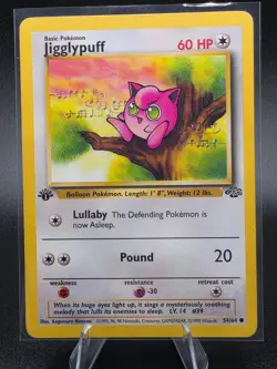 1999 Pokemon WOTC Jigglypuff 54/64 1st edition Jungle - Image 1