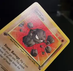 Pokemon TCG - GEODUDE - 1ST EDITION - 47/62 - WOTC - FOSSIL 1999 - VINTAGE - MP - Image 3
