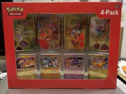 Pokemon TCG Scarlet & Violet 151 Mini Tin 4-Pack Lot 2 Sam’s Club Sealed - Image 2