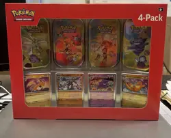 Pokemon TCG Scarlet & Violet 151 Mini Tin 4-Pack Lot 2 Sam’s Club Sealed - Image 3