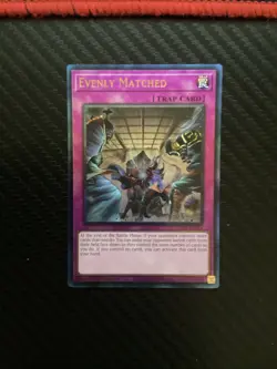 Yu-Gi-Oh! Evenly Matched 1st Edition Prismatic Ultimate Rare RA01-EN074 NM - Image 1