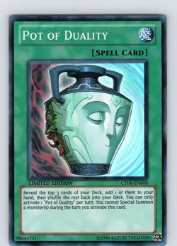 Yu-Gi-Oh TCG Pot Of Duality CT08-EN008 Limited Edition Super Rare Card NM - Image 1
