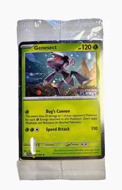 SEALED Genesect 008/094 Phantasmal Flames Stamp Holo Pokemon Card NM - Image 1