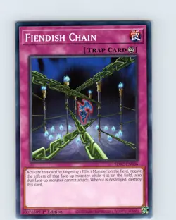 Yu-Gi-Oh TCG Fiendish Chain SDFC-EN036 1st Edition Regular Common Card NM - Image 1