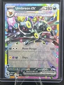 Pokemon TCG Umbreon EX 060/131 Double Rare Holo Card Prismatic Evolutions - Image 1