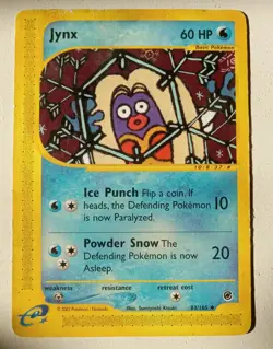 2002 Jynx #83/165 EX Expedition Set Uncommon Collectible Pokemon Card - Image 1