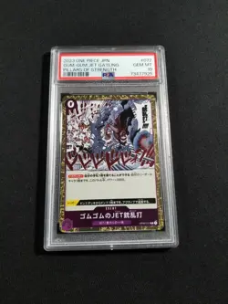 One Piece Card Japanese Holo Gum-Gum Jet Gatling OP03-072 PSA 10 GEM MINT - Image 1