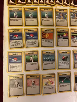 1999 Pokemon Base Uncommon 61 Card's Trainers & Energy Fossil Cards lot played - Image 3
