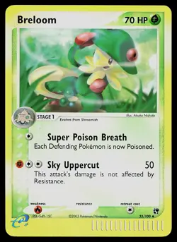 Pokemon Card - Breloom Sandstorm 33/100 Uncommon Reverse Holo - Image 1