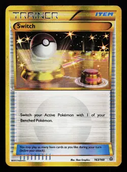 Switch 163/160 Secret Rare XY Primal Clash Pokemon Card - Image 1