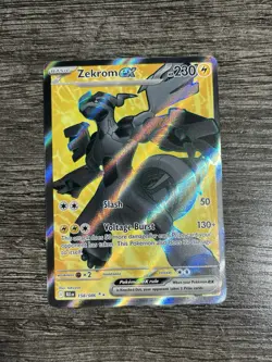ZEKROM EX 2025 POKEMON TCG BLACK BOLT ULTRA RARE HOLO CARD 158/086 - Image 1