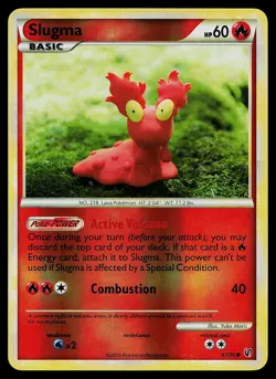 Pokemon Card - Slugma Undaunted 67/90 Reverse Holo - Image 1