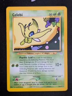 CELEBI 16/64 Neo Revelation Rare Unlimited WOTC Pokemon Card Near Mint - Image 1