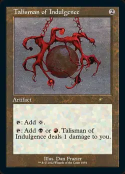 [1x] Talisman of Indulgence - Retro Frame - Foil Etched Near Mint, English Secre - Image 1