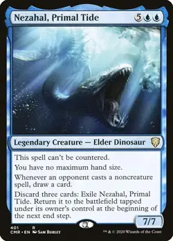 Nezahal, Primal Tide - Commander Legends(cmr) #401,rare - Image 1