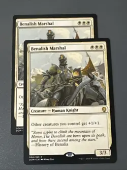 Benalish Marshal X2 Dominaria NM Condition See Pics Front Back - Image 1