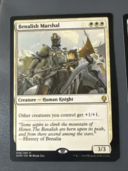 Benalish Marshal X2 Dominaria NM Condition See Pics Front Back - Image 2
