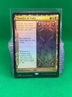 MTG Thunder of Unity FOIL - TDM Tarkir: Dragonstorm - Image 1