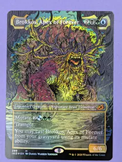 MTG Magic: Ikoria: Lair of Behemoths: Brokkos, Apex of Forever Foil #299 - NM - Image 1