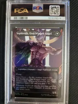 MTG Final Fantasy Sephiroth, Fabled Soldier Borderless Foil PSA 10 - Image 2