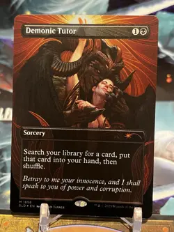 MTG | Demonic Tutor✨FOIL✨ [Secret Lair Kieran Yanner] - Image 1