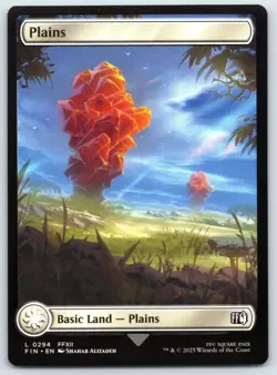 Magic Final Fantasy FOIL Basic Lands Complete Set of 16 - Full Art Land MTG NM - Image 1