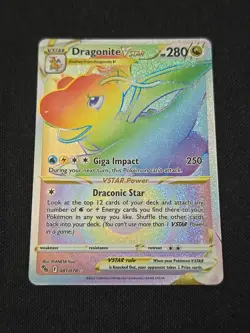 Dragonite VSTAR (Secret) 081/078 Pokemon GO Holo Rare Pokemon TCG Near Mint - Image 1