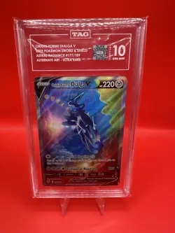 Origin Forme Dialga V Alt Art #177 2022 Pokemon Astral Radiance TAG 10 Gem Mint - Image 1