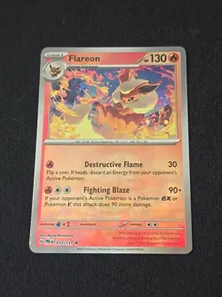 Flareon (Master Ball Pattern) 013/131 Sv: Prismatic Evolutions Holo Pokemon TCG - Image 1