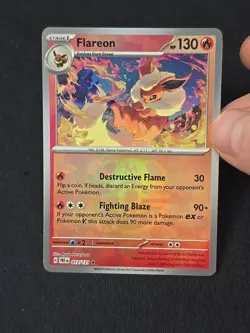 Flareon (Master Ball Pattern) 013/131 Sv: Prismatic Evolutions Holo Pokemon TCG - Image 2
