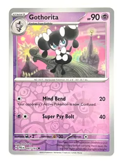 Gothorita 091/193 Reverse Holo Uncommon - Paldea Evolved Pokemon - Near Mint NM - Image 4