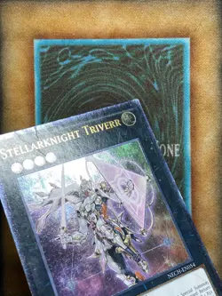 Yugioh Stellarknight Triverr NECH-EN054 Ultimate Rare 1st Ed HP - Image 2