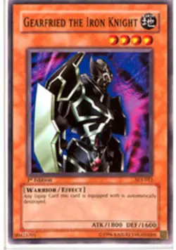 Gearfried the Iron Knight - SDJ-012 - Common - 1st Edition - Lightly Played - Image 1