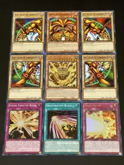 Exodia Full 5 Piece Set + Incarnate + Obliterate!!! + Blaze + Rage | YuGiOh! - Image 1