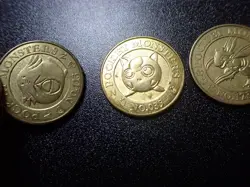Pokemon Card Banpresto 1997 Promo Game Coin Gold Jigglypuff Scyther Chansey 5401 - Image 2