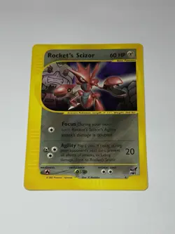 Pokemon Card TCG Rocket's Scizor Best of Game non-holo RARE Promo #4 Card NM - Image 1