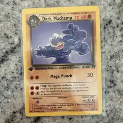 Dark Machamp 27/82 1st Edition - Team Rocket *NM* Non Holo Pokemon Card - Image 1