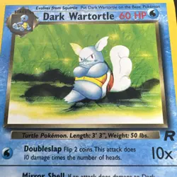 Dark Wartortle 46/82 Team Rocket Uncommon Pokemon Card LP - Image 2