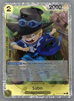 Sabo - ST13-007 - One Piece Card Game - NM Pack Fresh! - Image 2