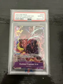 Eustass Captain Kid OP05-074 Alternate Alt Art One Piece Card PSA 10 English - Image 1