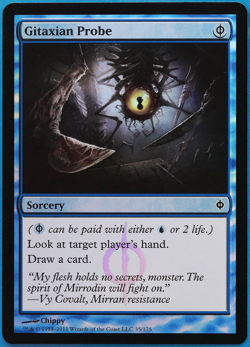 Gitaxian Probe FOIL New Phyrexia NM Blue Common MAGIC CARD (ID# 508103) ABUGames - Image 1