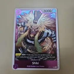 One Piece Card Game Foil Shiki OP02-075 R Paramount War TCG CCG - Image 1