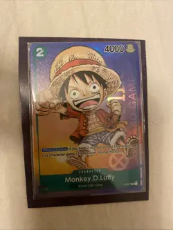 Monkey D. Luffy P037 PR RARE Gen Con Foil 2023 One Piece Card Game sealed - Image 1