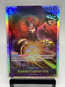 One Piece Card Game Eustass "Captain" Kid OP05-074 SUPER RARE, Foil - Image 1